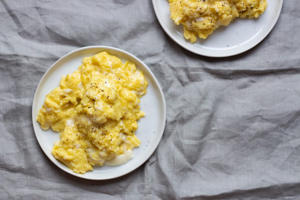 olive oil scrambled eggs