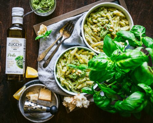 Broccoli Pesto Pasta - Zucchi Pesto Olive Oil