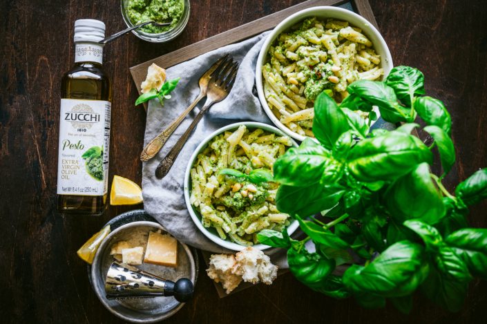 Broccoli Pesto Pasta - Zucchi Pesto Olive Oil