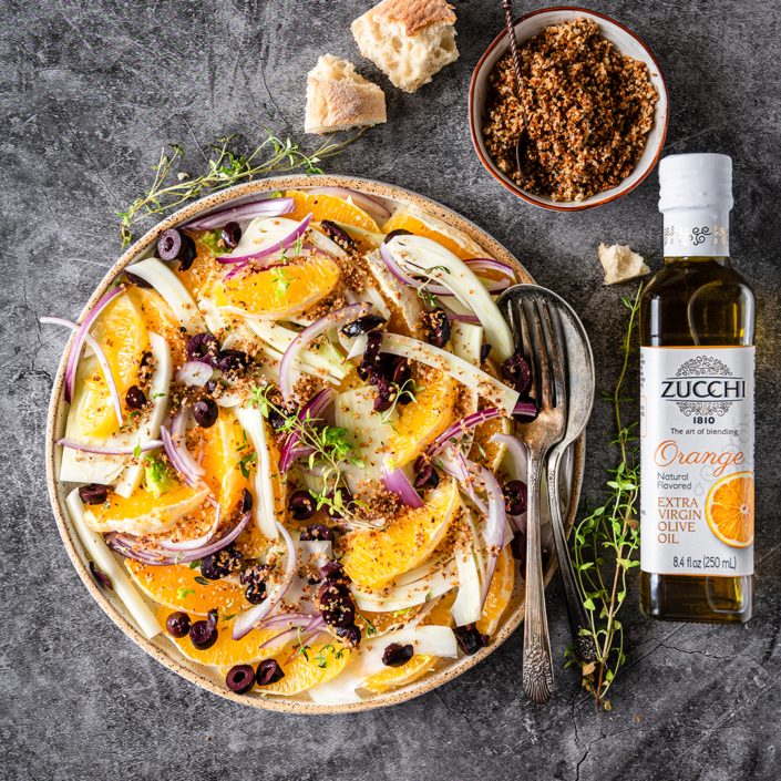 Fennel orange olive salad